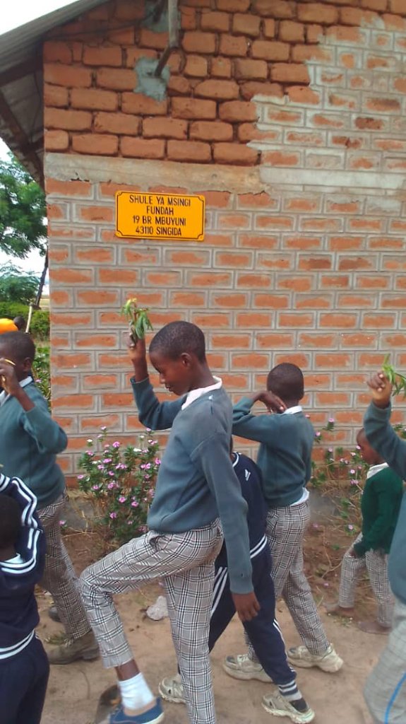 Tree Planting at the FUNDAH Sign